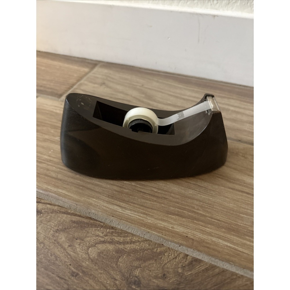 Vintage 3M Scotch Brand Decor Tape Dispenser Brown Swirl Model C-15 Weighted MCM